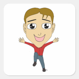 chibi square sticker