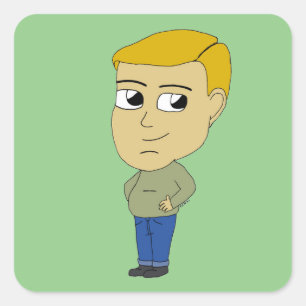 chibi    square sticker