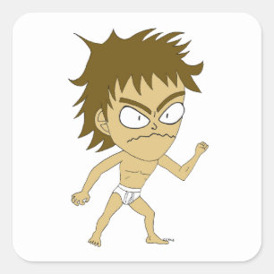 chibi square sticker