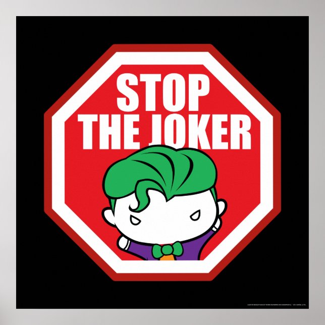 Chibi "Stop The Joker" Sign (Front)