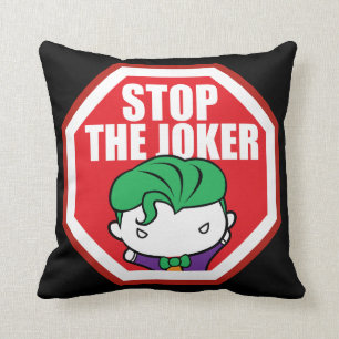 Chibi "Stop The Joker" Sign Cushion
