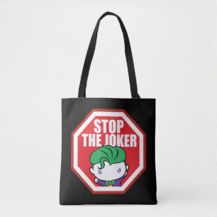 Chibi "Stop The Joker" Sign Tote Bag