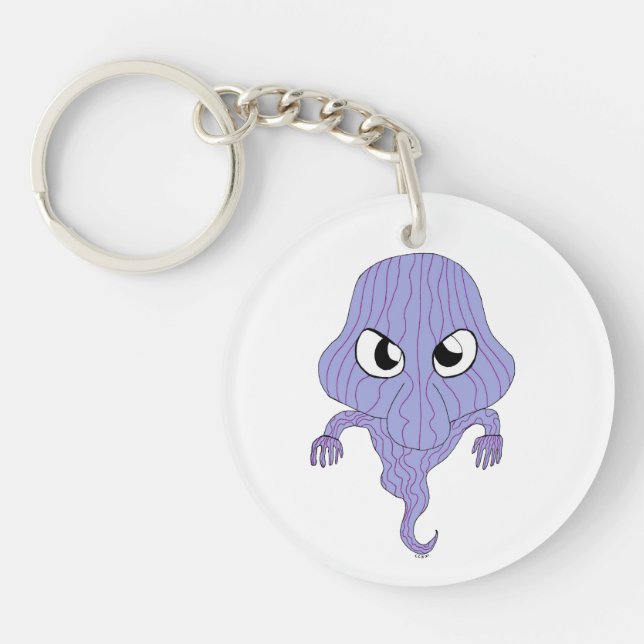Chibi style ghost key ring (Front)