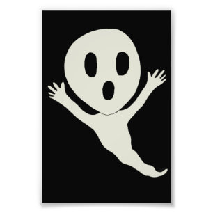 Chibi style ghost photo print