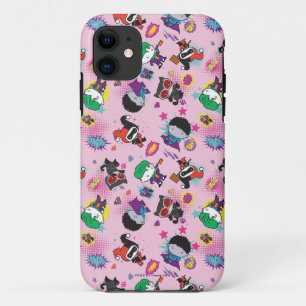 Chibi Super Villain Action Pattern iPhone 11 Case