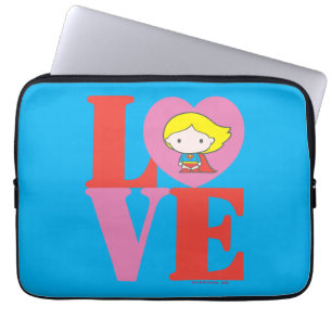 Chibi Supergirl LOVE Laptop Sleeve