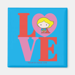 Chibi Supergirl LOVE Magnet
