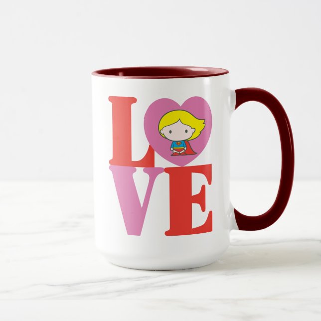 Chibi Supergirl LOVE Mug (Right)