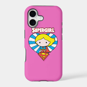 Chibi Supergirl Starburst Heart and Logo