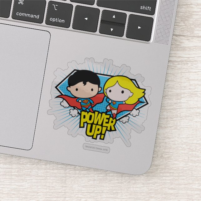 Chibi Superman & Chibi Supergirl Power Up! (Detail)