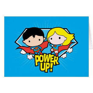 Chibi Superman & Chibi Supergirl Power Up!