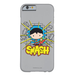 Chibi Superman Smashing Through Brick Wall Barely There iPhone 6 Case