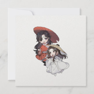 Chibi Tgcf Flat Holiday Card