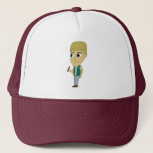 chibi trucker hat