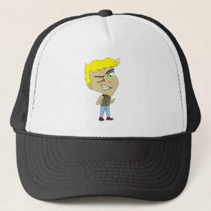 chibi trucker hat
