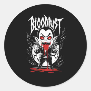 Chibi Vampire Classic Round Sticker