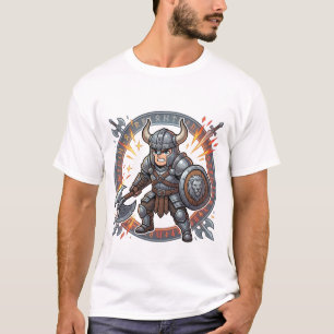 Chibi Viking Warrior Way of the Warrior Kanji  T-Shirt