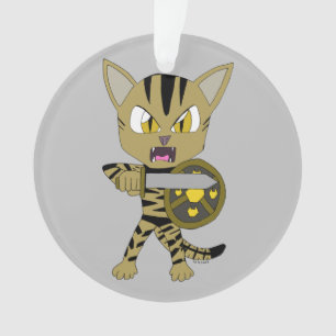 Chibi Warrior Cat Ornament