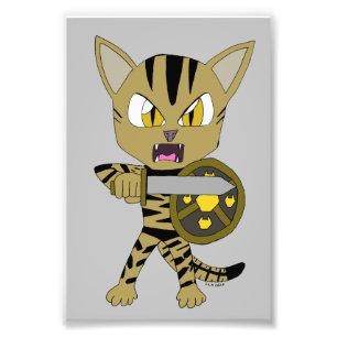 Chibi Warrior Cat Photo Print