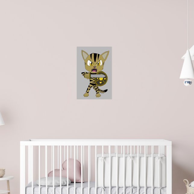 Chibi Warrior Cat Poster (Nursery 2)