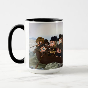Chibi-Washington Crosses the Delaware Mug