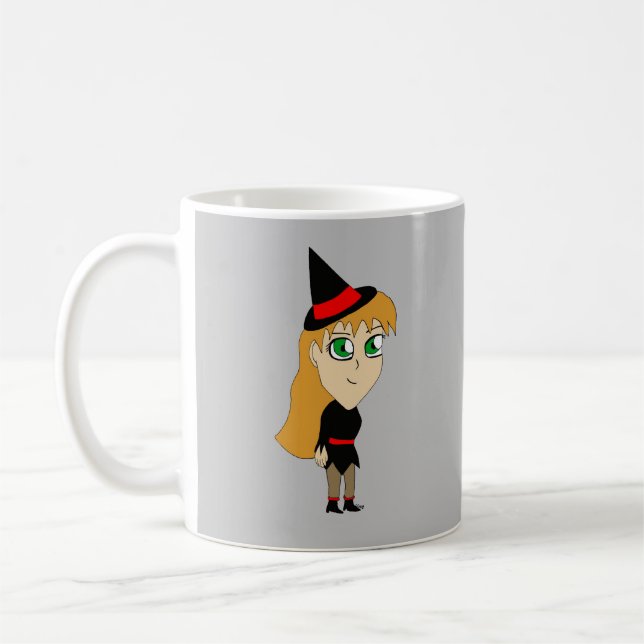 chibi witch   coffee mug (Left)