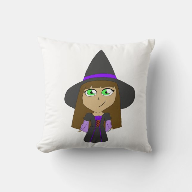 chibi witch  cushion (Front)
