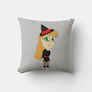 chibi witch cushion