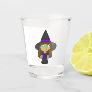 chibi witch shot glass