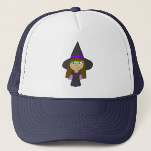 chibi witch trucker hat