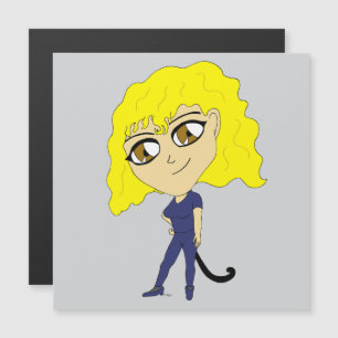 Chibi with a cat like tail