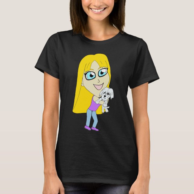 Chibi with a pup T-Shirt (Front)