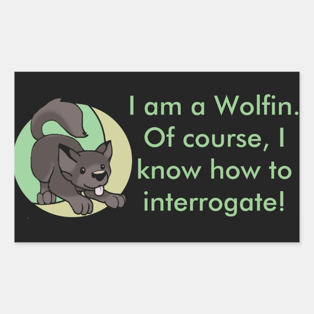 Chibi Wolf Sticker (Front)