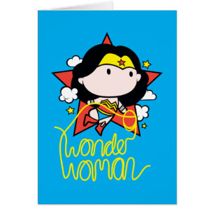 Chibi Wonder Woman Flying With Lasso