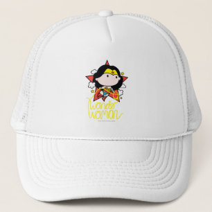 Chibi Wonder Woman Flying With Lasso Trucker Hat