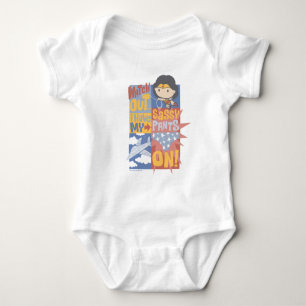 Chibi Wonder Woman   I Have My Sassy Pants On! Baby Bodysuit
