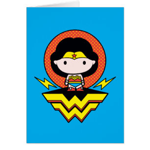 Chibi Wonder Woman With Polka Dots and Logo