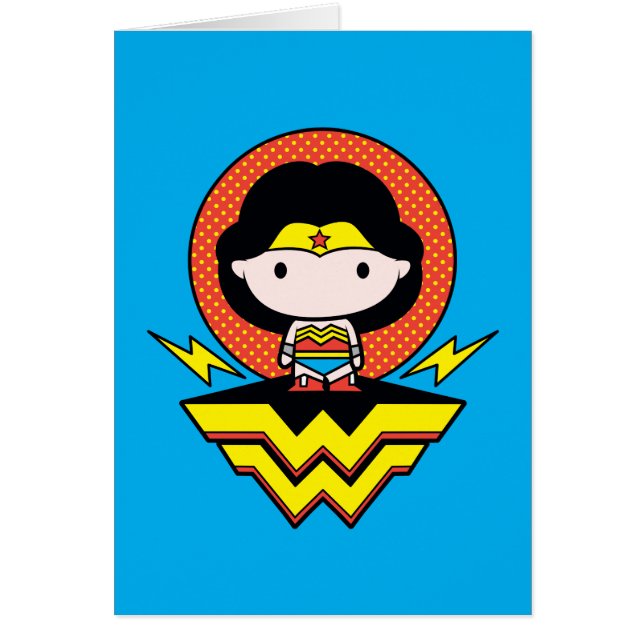 Chibi Wonder Woman With Polka Dots and Logo (Front)