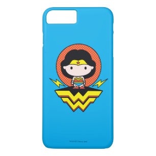 Chibi Wonder Woman With Polka Dots and Logo iPhone 8 Plus/7 Plus Case