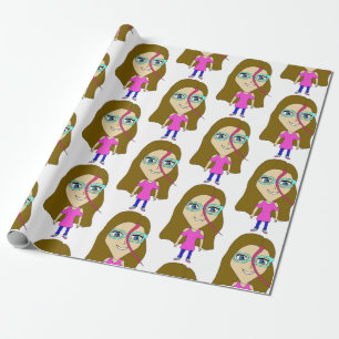 chibi wrapping paper