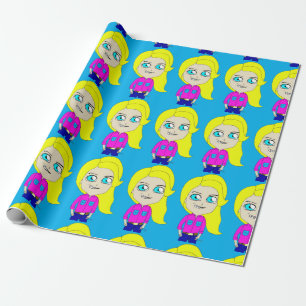 chibi     wrapping paper