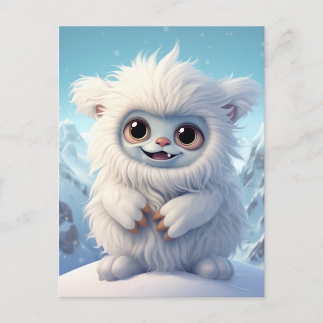 Chibi Yeti Postcard (Front)