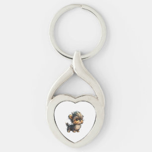 Chibi Yorkshire Terrier Key Ring