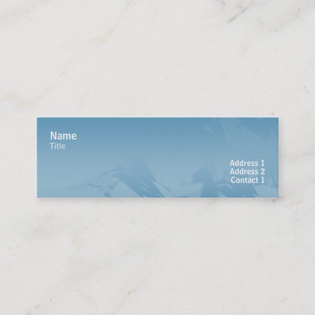 Chic 80s - Skinny Mini Business Card (Front)