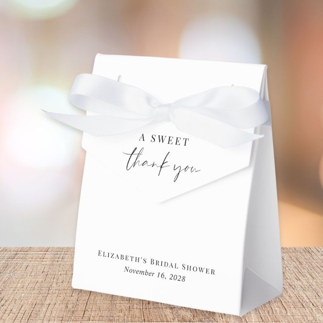 Chic A Sweet Thank You Bridal Shower Favour Box (Creator Uploaded)