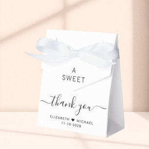 Chic A Sweet Thank You Wedding Favour Box