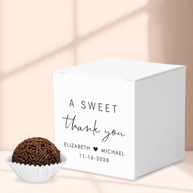 Chic A Sweet Thank You Wedding Favour Box (Creator Uploaded)