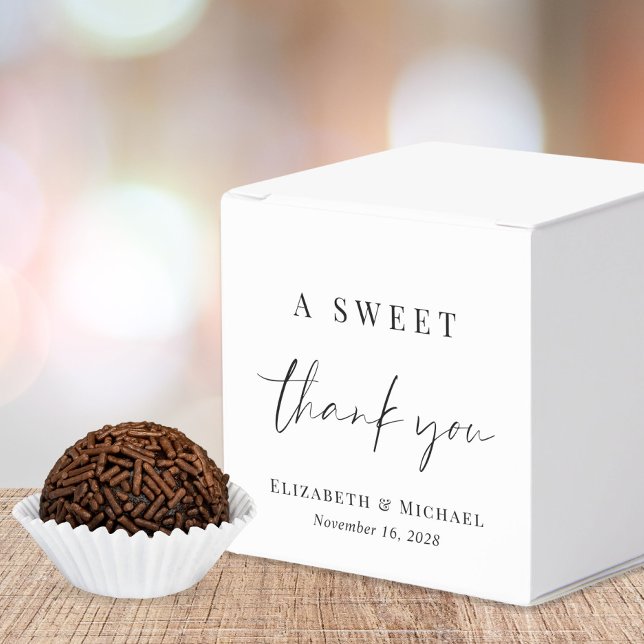 Chic A Sweet Thank You Wedding Favour Boxes (Creator Uploaded)
