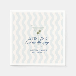 Chic a tini one boy baby shower napkin