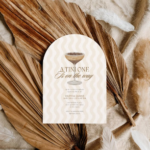 Chic a tini one gender neutral baby shower invitation